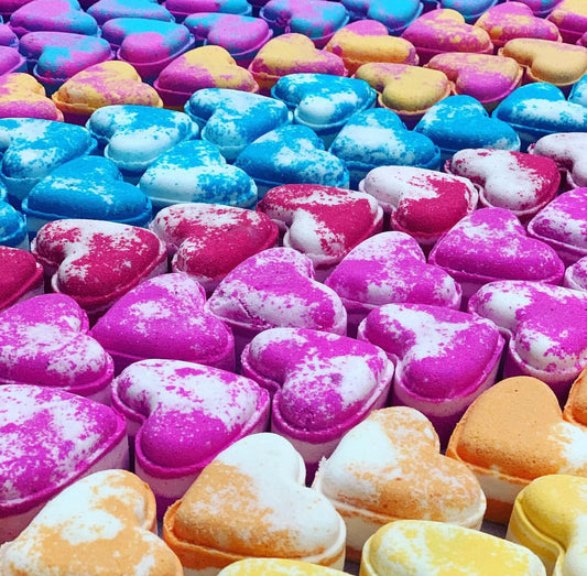10 Mystery Heart Bath Bombs